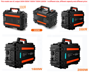 Générateur d'énergie solaire portable 500W 1000W 2000W, station d'alimentation solaire avec kit complet - Product Image 5