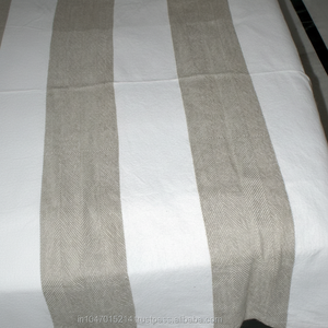 Cotton Linen Herringbone Weave <b>Table</b> <b>Cloth</b> Rectangular Pattern for Weddings Dinings Banquets Outdoor Use Fabric Home Item - Product Image 1
