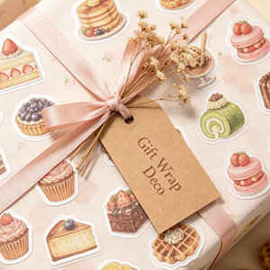 Feuilles d'autocollants personnalisés pour pâtisseries sucrées, papier synthétique premium, impression délicate, étiquettes adhésives pour agenda, carnet, artisanat - Product Image 5