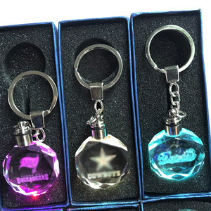 Hot bán sáng tạo cho NFL Logo tùy chỉnh tinh thể tia laser Câu lạc bộ bóng đá Keychain với đa ánh sáng có thể điều chỉnh Hộp quà tặng - Product Image 6
