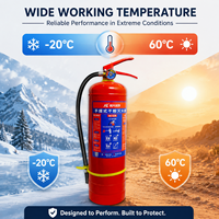 Extincteur à poudre sèche portable de haute qualité en acier au carbone de 5 kg avec temps de décharge de 15 à 30 secondes pour les bureaux et les établissements scolaires
