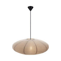 Lampe suspendue en papier de riz faite à la main suspension style japonais abat-jour forme ovale pour la décoration de festival intérieur
