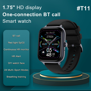 T11ฟิตเนส Android Ios สมาร์ทวอทช์กันน้ำมัลติฟังก์ชั่<span class=keywords><strong>2022</strong></span>สวมใส่กีฬานาฬิกาสมาร์ทกับ <span class=keywords><strong>Wechat</strong></span> กีฬา - Product Image 6