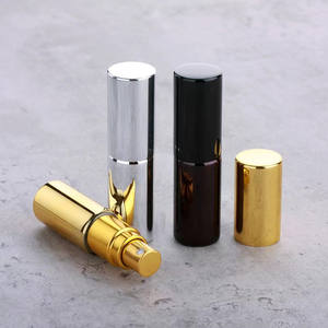 Empty 5ml 10ml Refillable Small Perfume Bottles Travel 5 ml 10 ml Glass Perfume <b>Spray</b> Bottle with Gold <b>Silver</b> Black Lid - Product Image 6