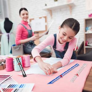 Trượt đo kim loại may phụ kiện đường may đo công cụ cho chắp vá Quilting DIY vải thủ công đan đo - Product Image 5