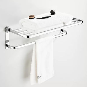 Toallero de Baño de Acero Inoxidable Sin Taladro, Plegable, Ajustable, con Ganchos de 50 kg de Capacidad de Carga para Hoteles, 40 cm - Product Image 6
