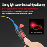 Stylo testeur de câble à fibre optique Callboost à lumière rouge 650nm, autonomie de 9+ heures, compatible avec les interfaces SC/FC/ST/LC