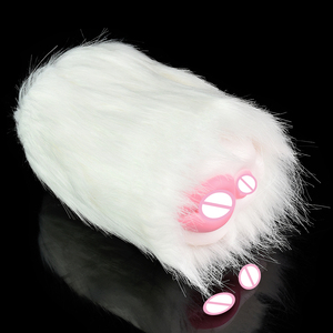 FAAK <span class=keywords><strong>2</strong></span> in 1 fantezi köpek cep kedi erkek Vagina tor ile vajina ve yapay hayvan kürk adam ile Anal mastürbasyon Stroker - Product Image 4