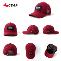 Grosir topi trucker topi olahraga tahan air memancing luar ruangan pengeboran Laser gorras baseball Logo kustom musim panas
