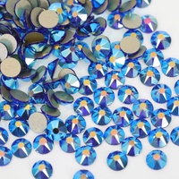 Petites pierres précieuses en verre à dos plat, 2088, Strass AB, cristal, Non correctif, pour l'art de la manucure et de la pédicure, vente en gros