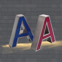 Letras de Canal Iluminadas Frontalmente de Acero Inoxidable Personalizadas, IP65 Impermeables, Letrero LED 3D Iluminado para Logotipo de Tienda, Centro Comercial, Hotel
