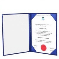 Protège-diplôme personnalisé imprimé format A4 pour diplôme de fin d'études 11x14