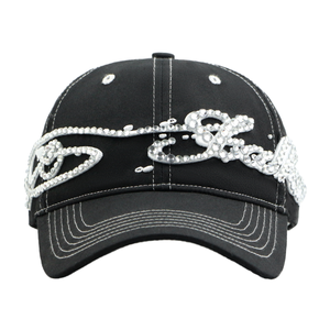 Gorra de Papá con Letra Bordada en 3D Personalizada de Alta Calidad |   Gorras de Béisbol de Algodón con Pedrería al por Mayor - Product Image 1