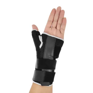 Individuelle Metallschlitten orthopädische Handfläche und Daumen Karpaltunnel Karbonfaser Handgelenkstütze Handgürtel