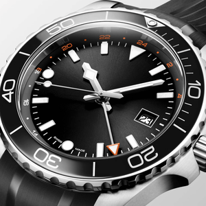 Reloj Mecánico Automático Sport Diver GMT con Bisel Giratorio y Correa de Caucho para Hombre Longinesing - Product Image 2