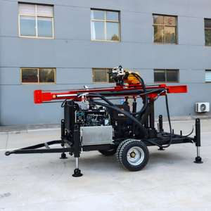 Низкий расход топлива компактный 78HP колесный Тип буровая установка для водяных скважин Полностью Автоматическая буровая установка для водяных скважин - Product Image 6