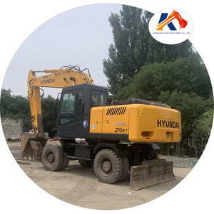 Hyundai 210W-7 a utilisé des machines de construction 210W-7 d'occasion amicales d'agriculture de l'excavatrice R210W de roue du commerce de la Chine - Product Image 1