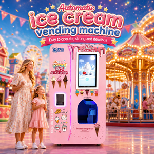 Máquina Expendedora Automática de Helados, Máquina Comercial de Helados Suaves con Múltiples Aderezos, Pago con Monedas, Tarjeta y <span class=keywords><strong>QR</strong></span>, Tienda Automatizada, OEM - Product Image 1