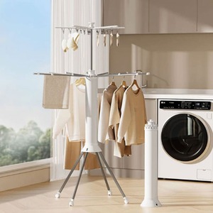 Séchoir à <span class=keywords><strong>linge</strong></span> multifonctionnel <span class=keywords><strong>pliable</strong></span> sur pied avec pinces à chaussettes et porte-chaussures, portable pour salle de bain, maison, dortoir, <span class=keywords><strong>camping</strong></span> - Product Image 4