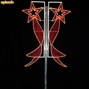 Uplumin-<span class=keywords><strong>Colonne</strong></span> à motif de Noël pour décoration de poteau de rue en 2D - Product Image 3