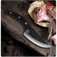 Couteau à désosser professionnel en acier inoxydable serbe Couteaux de chef de boucher pour couteau d'abattage de coupe d'os