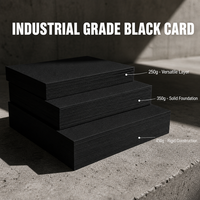 Papier spécial noir finition mate adapté à l'impression UV, estampage à chaud, brochure de luxe, emballage cadeau