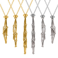 Collier porte-pierre en cristal réglable Collier pendentif en cristal vide Chaîne avec cage en acier inoxydable pour bijoux DIY