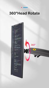 NEW <strong>NB</strong> <strong>H100</strong> Gas Spring 17-30" LCD LED Monitor Holder Arm Full Motion Desktop Ergonomic Monitor TV Mount Bracket Load 2-9kgs - Product Image 3