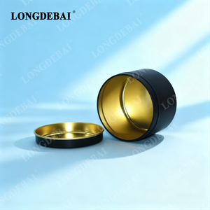 Simple Design Wholesale Silver Black Gold Aromatherapy Candle Tin Box Jewelry 4oz Iron Can With Lid - Product Image 2