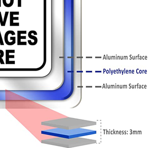 Arrêtez de <span class=keywords><strong>ne</strong></span> <span class=keywords><strong>pas</strong></span> laisser de colis ici Enseignes extérieures en aluminium-Instructions de livraison-Panneaux de livraison, intérieur ou extérieur - Product Image 2