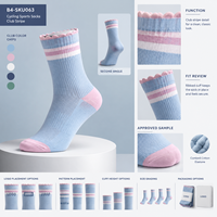 Chaussettes de sport en coton peigné et élasthanne à bord festonné, motif rayures club, respirantes, ajustement confortable, avec logo, format pack, échantillon, avis