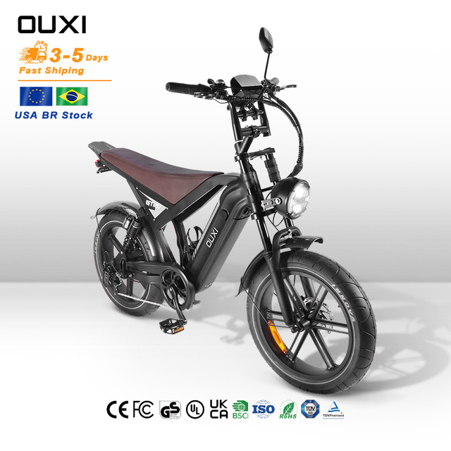 OUXI New Design Electric Mountain Bicycle MTB E-Bike Brazil Off-Road Fat Tire Electric Cycle GT20 Rear Hub Motor Lithium Battery