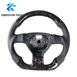 Volant de direction avec palettes de changement de vitesse en fibre de carbone pour <span class=keywords><strong>VW</strong></span> Bora Polo Mk5 Golf 5 <span class=keywords><strong>R</strong></span> <span class=keywords><strong>Line</strong></span> GTI 2007-2018 Jetta Design sportif pour - Product Image 2