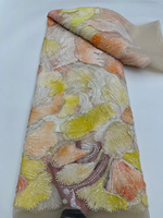 Vente directe usine Nouvelle Tissu en dentelle imprimé en maille brodée de haute qualité, écologique, à paillettes, pour robes de mariée, de soirée et de cérémonie 100%