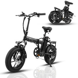 Vélo Électrique Pliant 7 Vitesses en Aluminium 16 Pouces avec Pneus Larges 4.0 pour Adultes, Batterie Lithium 48V, Porte-Bagages Arrière, Modèle AC16 Pliant - Product Image 1