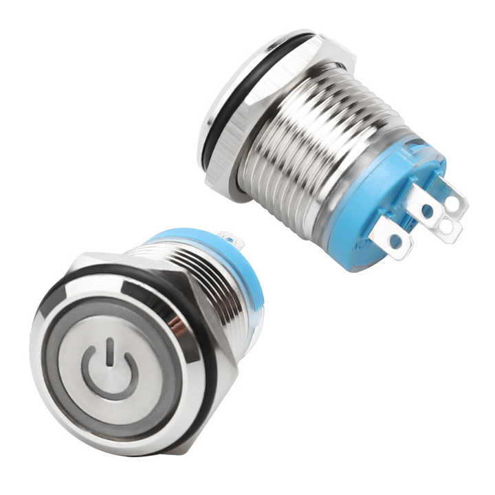 16mm Stainless Steel Push Button Switch Small Switch Waterproof Self 16mm-stainless-steel-push-button-switch-small-switch-waterproof-self
