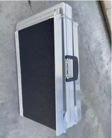 Rampe d'accès pour fauteuil roulant en aluminium réglable, imperméable, portable, pour escaliers