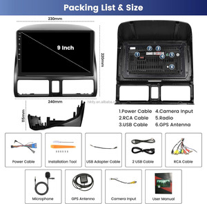 Hikity Đối Với <span class=keywords><strong>Honda</strong></span> <span class=keywords><strong>CRV</strong></span> 2002-2006 9 "8 Core 4 + 64G Android Car Stereo Đài Phát Thanh 4G LTE/Carplay/Android Tự Động/GPS/Wifi/DSP/360 Máy Ảnh - Product Image 6