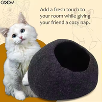 2025 style chaud de nid de chat feutre matériel laine feutre nid pour animaux de compagnie