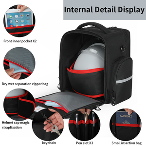 Bolsa <span class=keywords><strong>para</strong></span> Casco de Gran Capacidad, <span class=keywords><strong>Mochila</strong></span> Impermeable <span class=keywords><strong>para</strong></span> Motocicleta, <span class=keywords><strong>para</strong></span> Viajes y Desplazamientos - Product Image 3