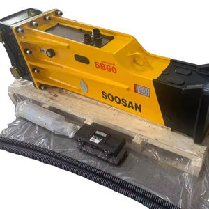 Para martillo hidráulico SOOSAN SB60 tipo caja nuevo accesorio de excavadora CAPACIDAD DE 15-18 toneladas con Motor para retroexcavadora - Product Image 1