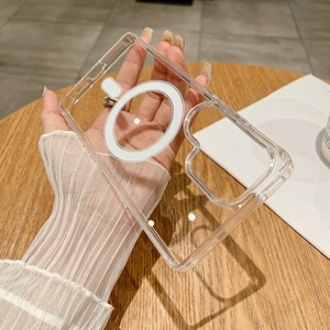 Étui magnétique transparent au design professionnel pour la charge sans fil, en TPU + acrylique, pour <span class=keywords><strong>Samsung</strong></span> S26 S24 Ultra - Product Image 4