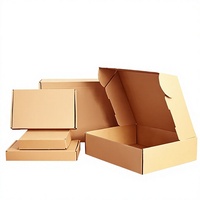 Boîtes rectangulaires extra-résistantes et épaissies de style avion pour la vente en gros ; Petites boîtes ondulées monobloc pour l'e-commerce express