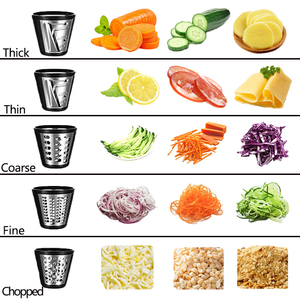 Râpe à légumes électrique multifonctionnelle Coupe-<span class=keywords><strong>carottes</strong></span> Râpe à fromage - Product Image 2