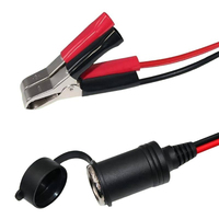1,5M 14AWG Zigarettenanzünder-Kabel mit Krokodilklemme für Autobatterie, Geeignet für Autobatterie-Clip zu Zigarettenanzünder-Stecker, 1 Jahr Garantie