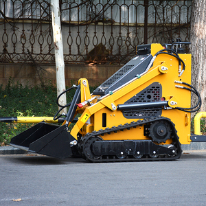 Free Shipping Mini Front Track EPA Engine CE Small Wheel Skid Steer End Farm Home <b>Compact</b> Skid Steer Loader - Product Image 6