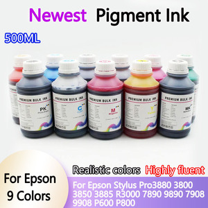 Encre pigmentée de qualité supérieure 500ml pour Epson Stylus Pro3880 3800 3850 3885 R3000 7890 9890 Surecolor <span class=keywords><strong>P6000</strong></span> P8000 P600 P800 Ink - Product Image 2