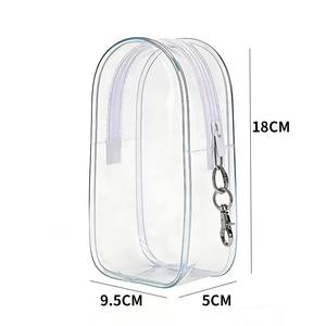 Estuche protector transparente de PVC para muñecos de peluche, caja de exhibición, bolsa de almacenamiento, funda para figuras colgantes, organizador transparente - Product Image 1