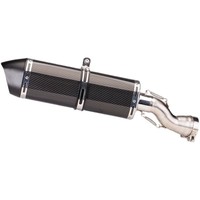 Pot d'échappement intermédiaire en fibre de carbone complète, silencieux à enfiler pour moto, amélioration des performances, tourisme, pour BMW R1200GS ADV