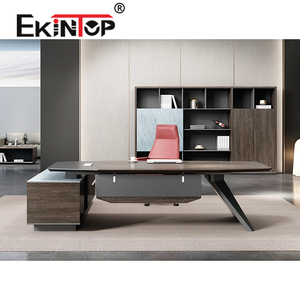 Ekintop Moderne Directietafel Goedkoop I-vormig Houten CEO Baas Luxe Kantoormeubilair <span class=keywords><strong>L</strong></span>-vormig Directiebureau - Product Image 2